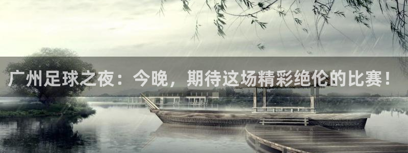 广州足球之夜：今晚，期待这场精彩绝伦的比赛！