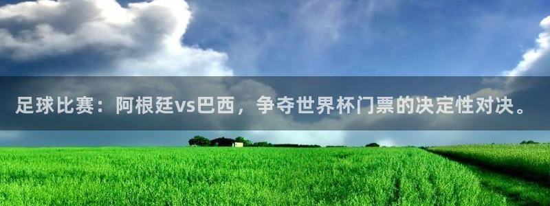  足球比赛：阿根廷vs巴西，争夺世界杯门票的决定性对决。